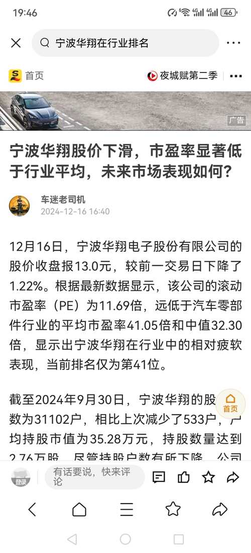 宁波华翔最新资讯揭晓